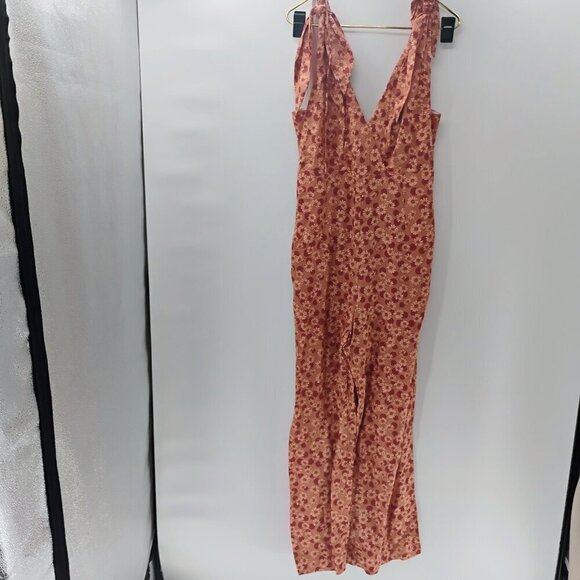 SANDRO Jumpsuit Women's (EU) 42 Sleeveless Linen Blend Floral Print V-Neck on tv - Picture 5 of 14